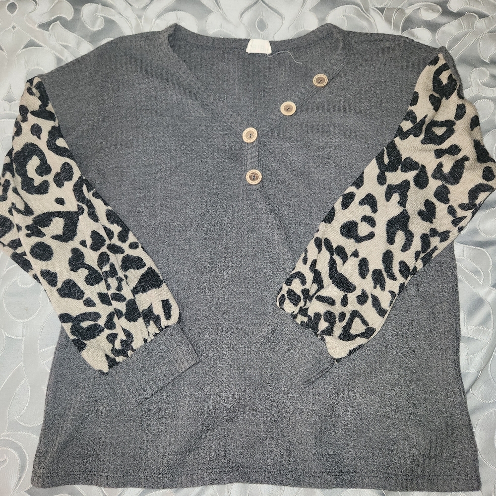 Bibi ballon sleeve long sleev top
